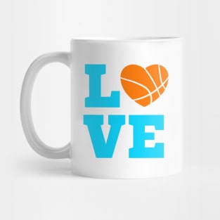 Love Basketball heart Mug